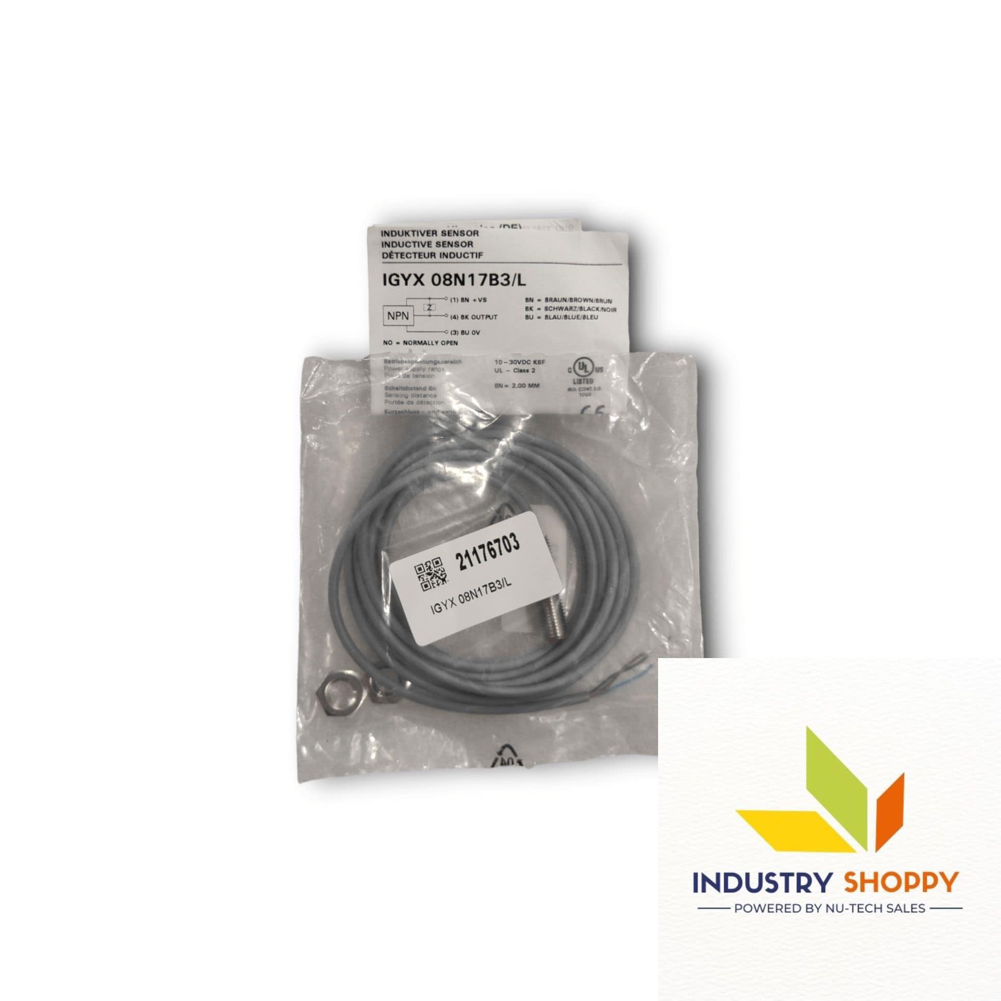 Baumer IGYX08N17B3/L Inductive Proximity Sensor Baumer IGYX08N17B3/L Inductive Proximity Sensor
